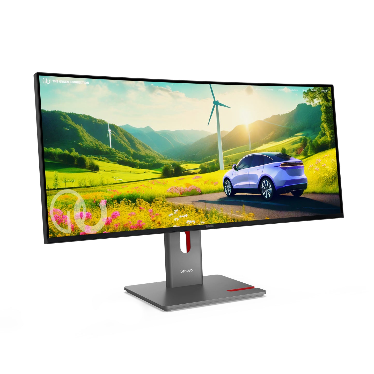 LENOVO ThinkVision P34WD-40 - 34 inch Curved - UltraWide Quad HD IPS LED Monitor - 3440x1440 - 120Hz - HAS / RJ45 / USB-C
