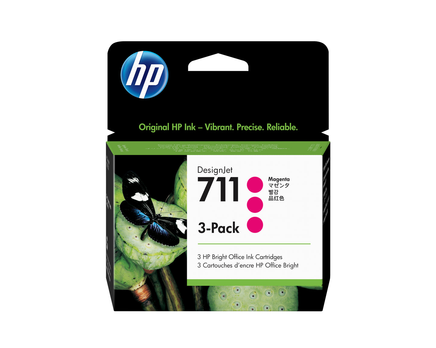 HP INC. 711 Ink Cartridge Magenta standard capacity 3-pack