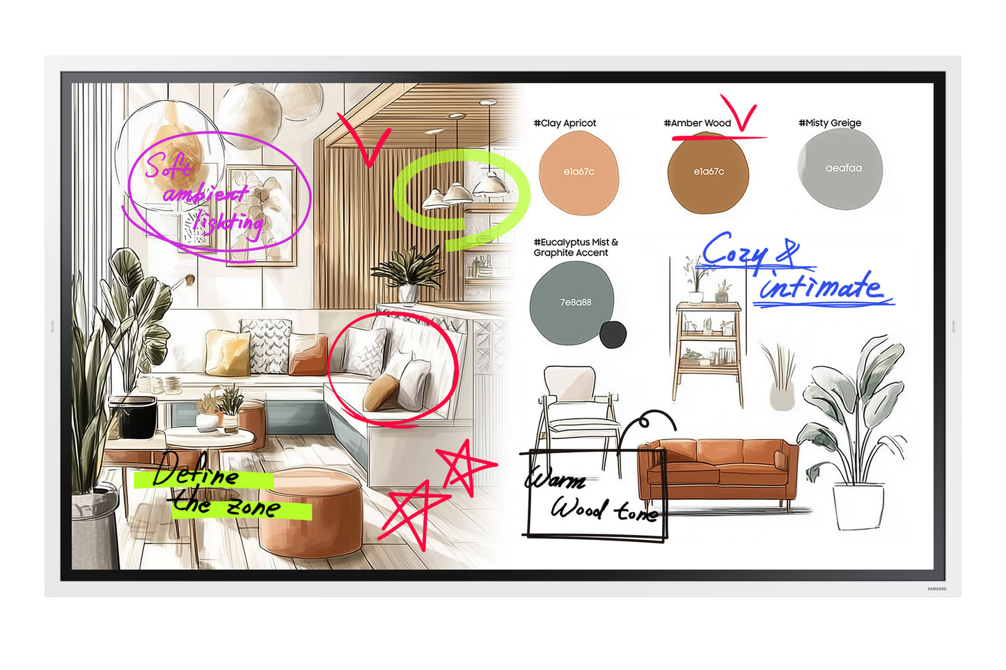 SAMSUNG WMFX Series - Flip Pro - 65 inch Touch - 4K Ultra HD Interactive Display - 12/7