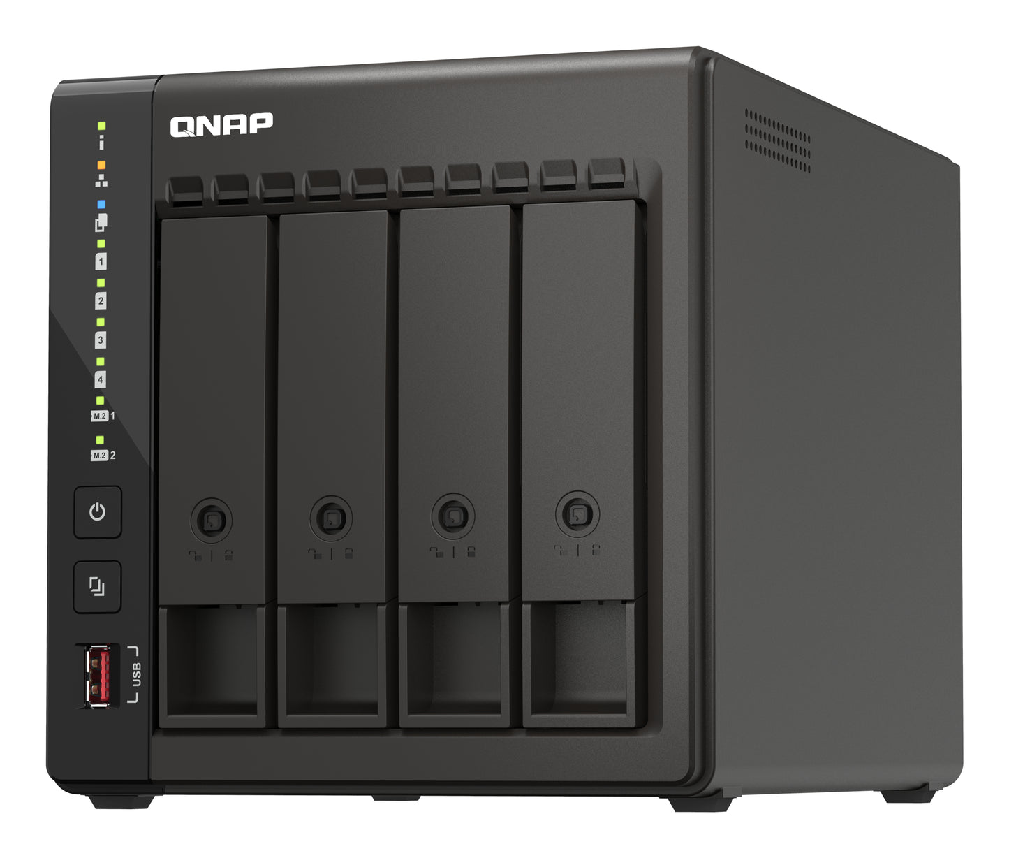 QNAP Intel Celeron J6412 NAS Tower - 4x 3.5 inch Bay - 8 GB RAM - 4GB Flash - Black
