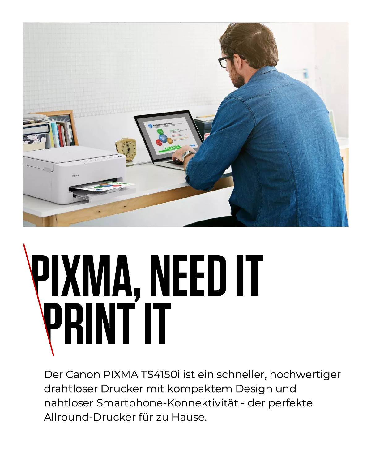 CANON PIXMA TS4150i - Multifunctional inktjet printer - 14ppm