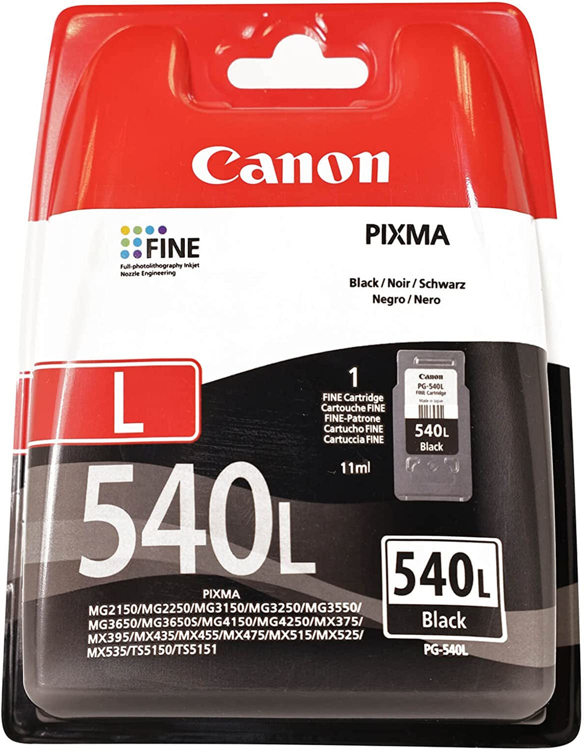 CANON PG-540L inkjet black 11ml original