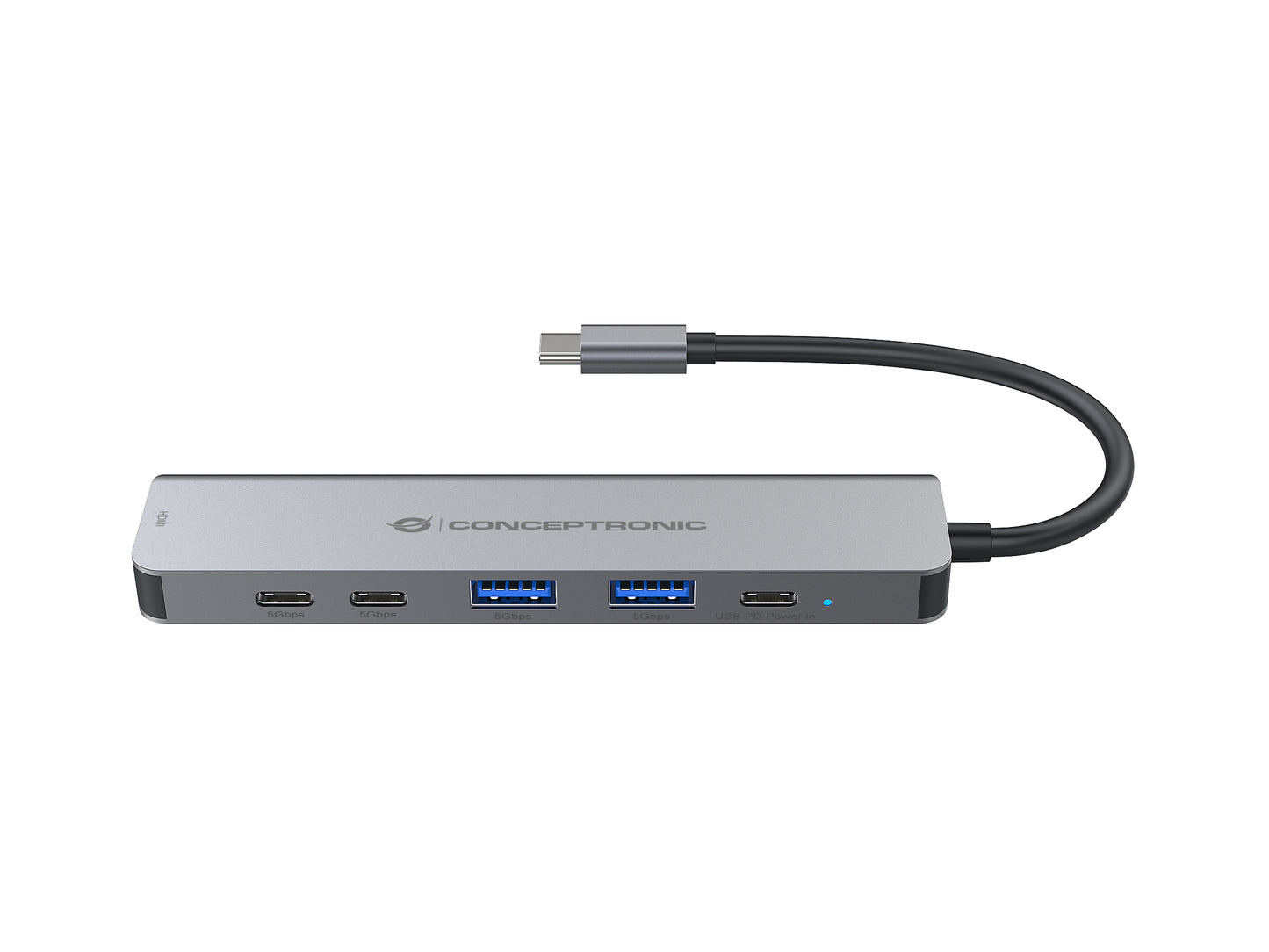 CONCEPTRONIC 6-in-1 Docking Station USB 3.2 Gen 1 - HDMI - USB-A 5Gbps x 2 - USB-C 5Gbps x 2 - 100W USB PD