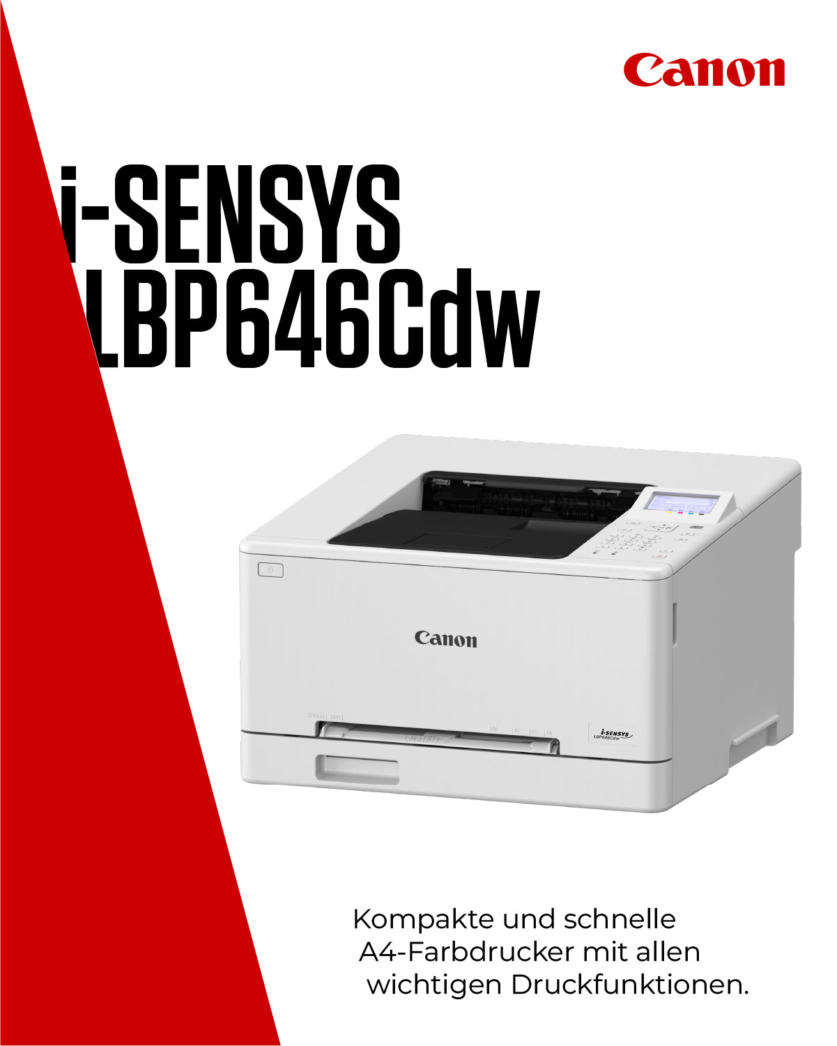 CANON I-Sensys LBP646CDW - Laser Printer - 25ppm