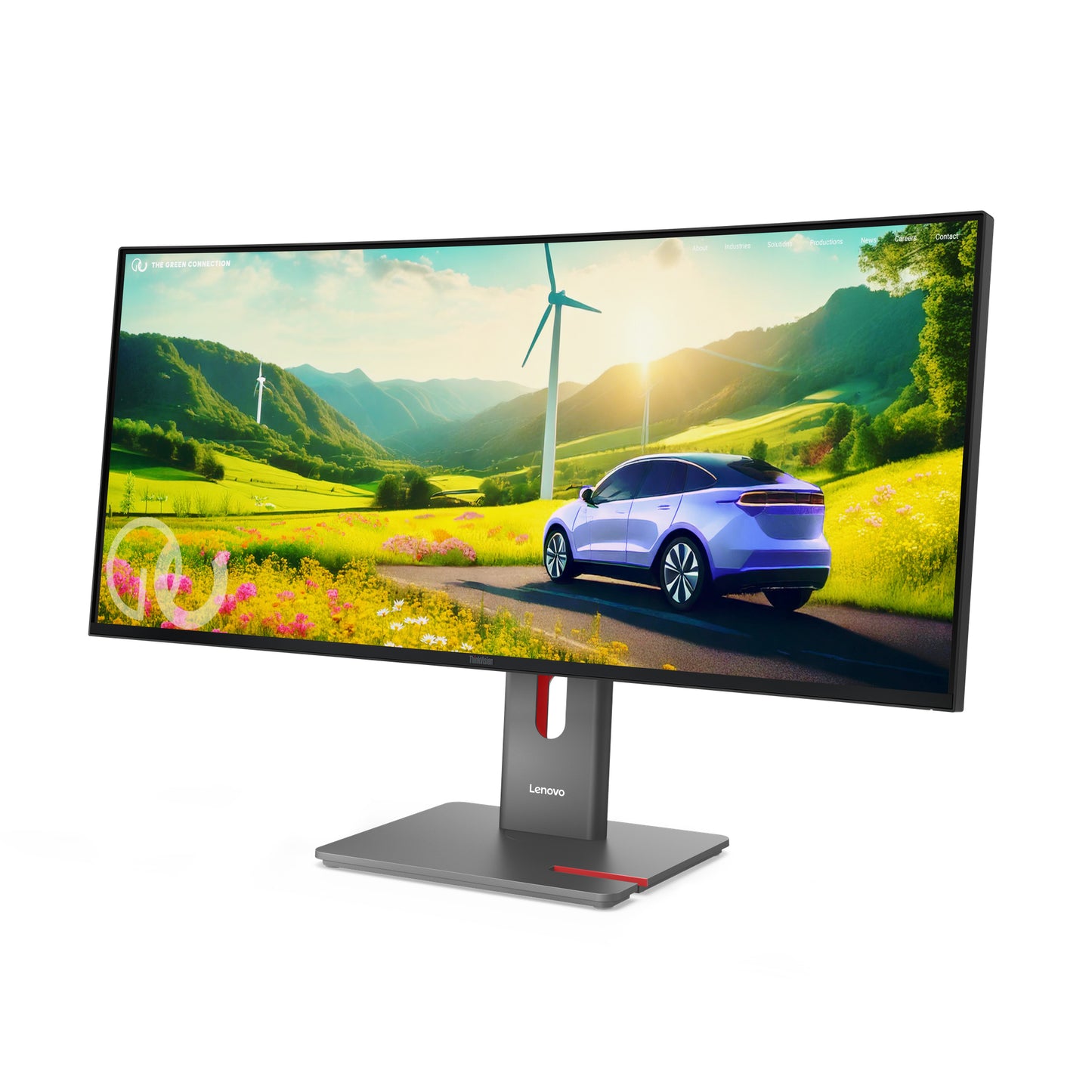 LENOVO ThinkVision P34WD-40 - 34 inch Curved - UltraWide Quad HD IPS LED Monitor - 3440x1440 - 120Hz - HAS / RJ45 / USB-C