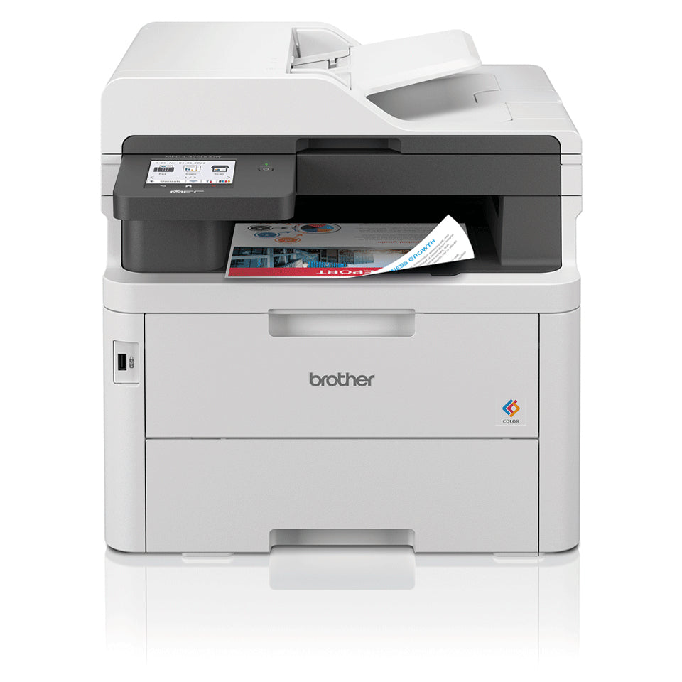 BROTHER MFC-L3760CDW - Compact All-in-One A4 Colour Laser Printer - RJ45 / WiFi / USB