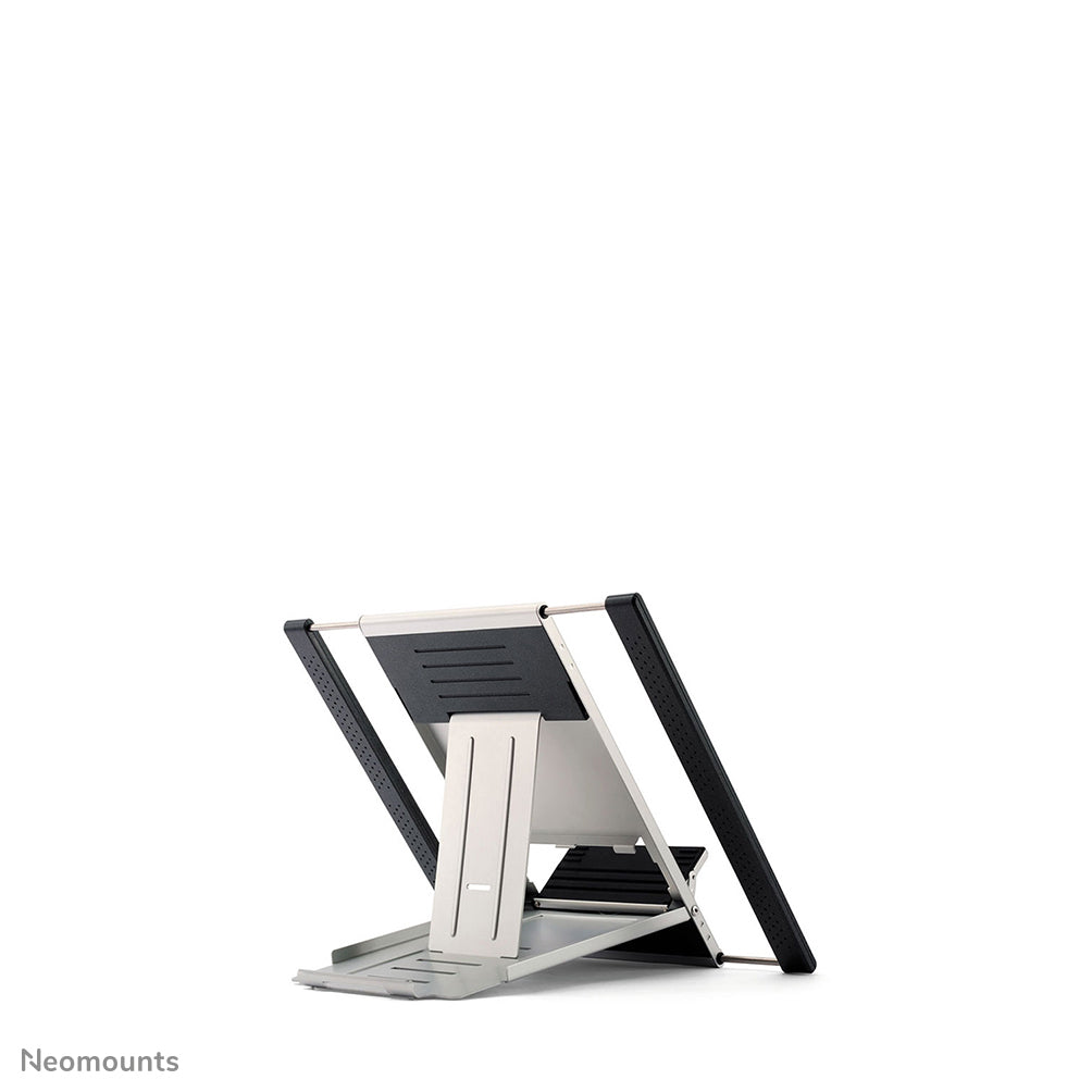 NEOMOUNTS Laptop Stand - 10-22inch - Max 5 kg - 6 Height Positions - Foldable - Compact - Universal - Silver