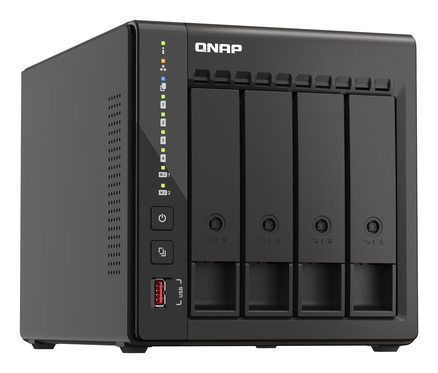 QNAP Intel Celeron J6412 NAS Tower - 4x 3.5 inch Bay - 8 GB RAM - 4GB Flash - Black