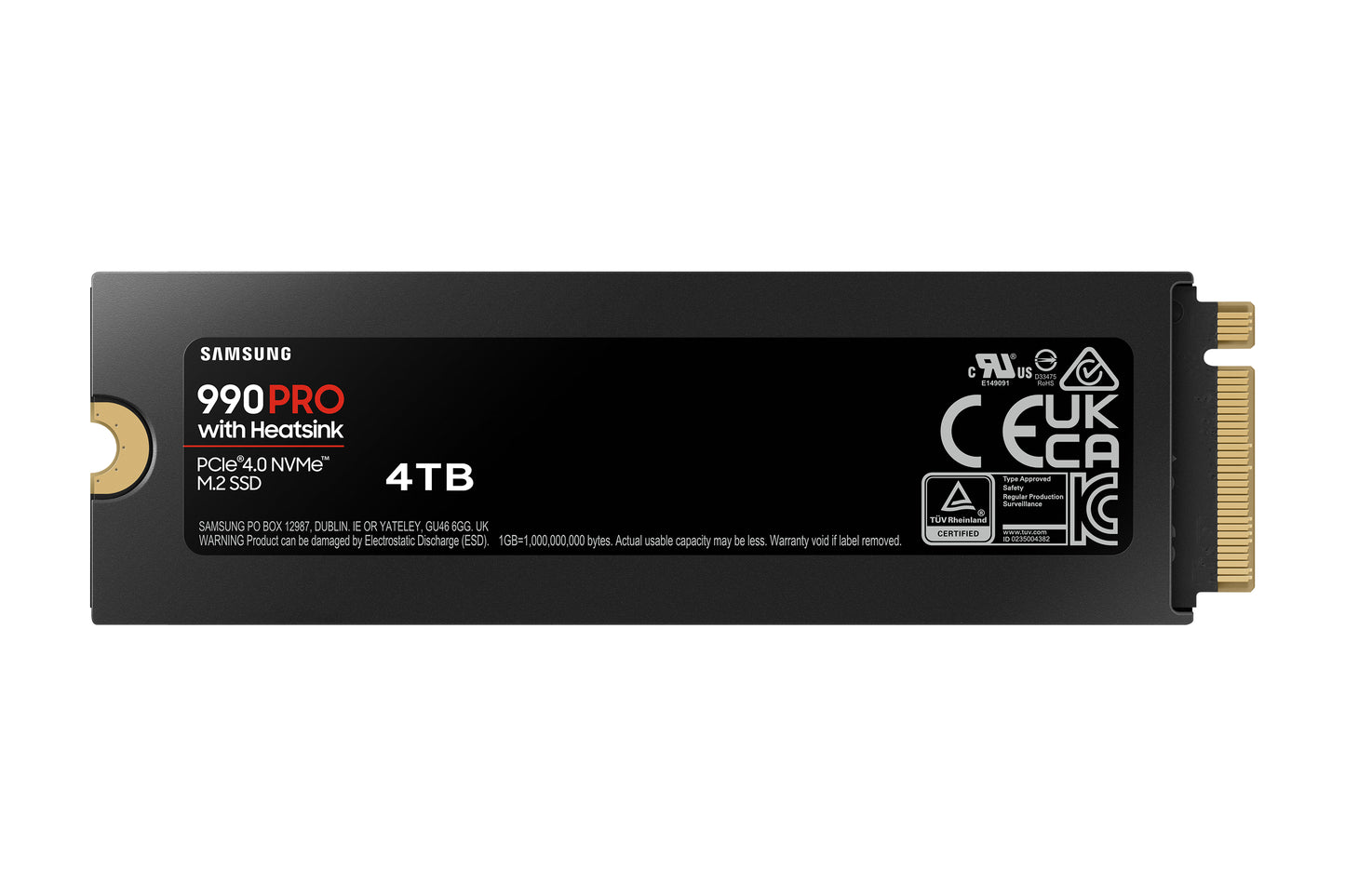 SAMSUNG 990 PRO Heatsink PCIe 4.0 NVMe M.2 SSD 4TB