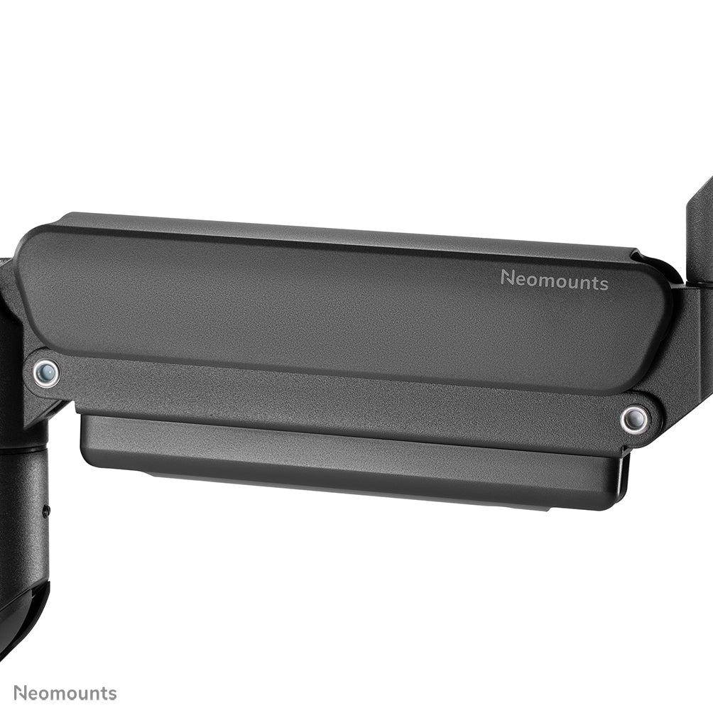 NEOMOUNTS NEXT Core Dual Crossbar Monitor Arm - 17-32inch - 1-8 kg/screen - Gas Spring - 180 Degrees -Stop Mechanism - Topfix - Black