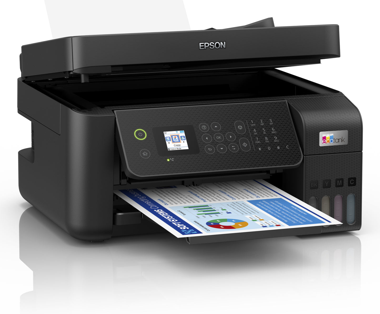 EPSON EcoTank ET-4800 - Multifunctional Printer - A4 - 5760 x 1440 DPI - 15 ppm - Wi-Fi - Black