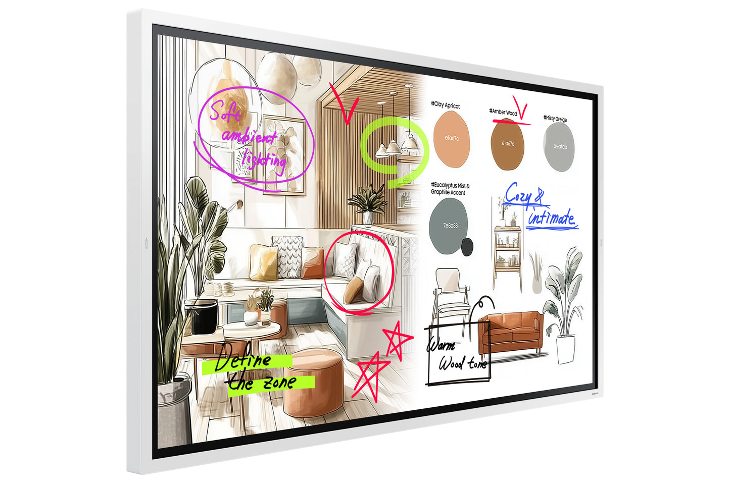 SAMSUNG WMFX Series - Flip Pro - 65 inch Touch - 4K Ultra HD Interactive Display - 12/7