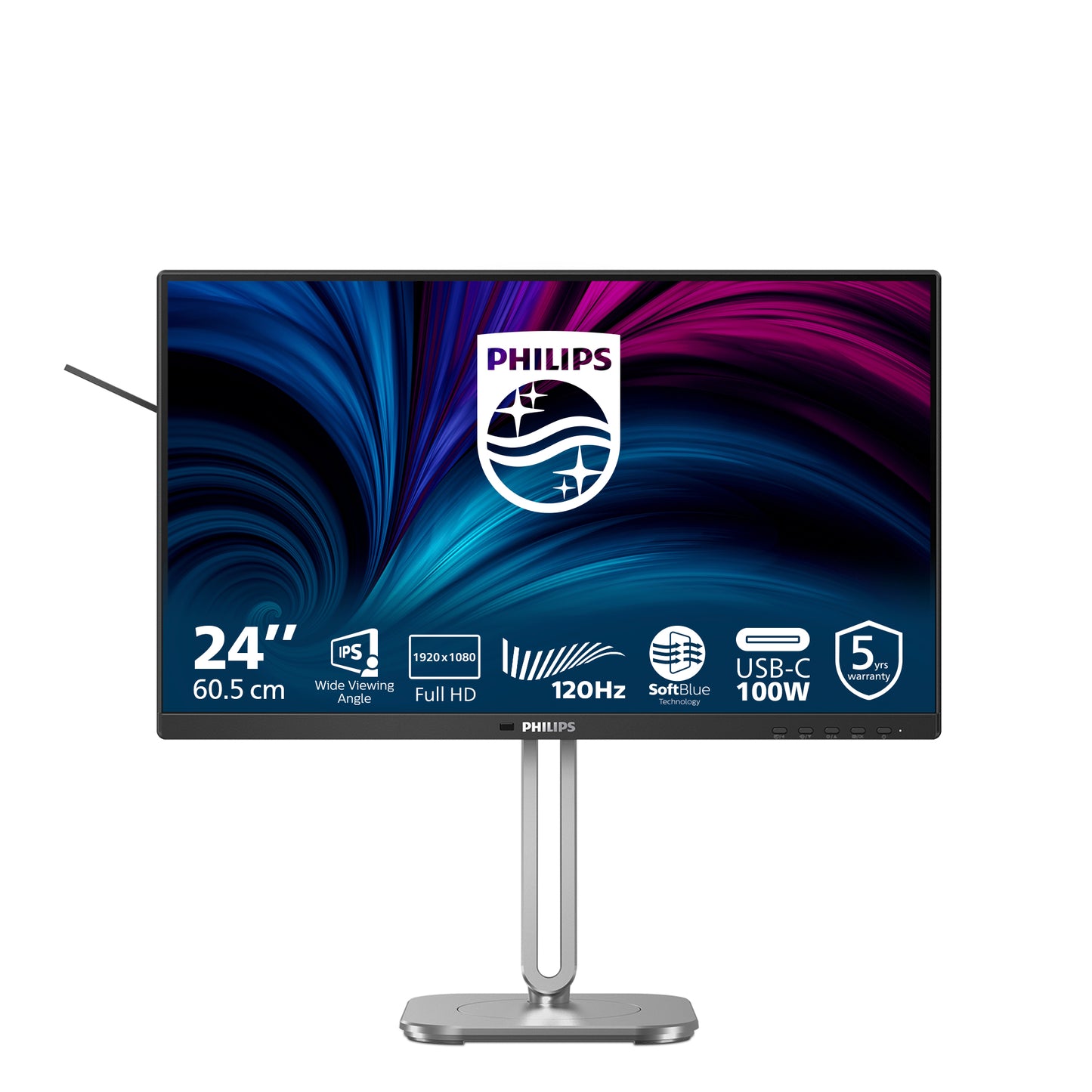 PHILIPS 4000 Series - 24 inch - Full HD LCD - 1920x1080 - Pivot - HAS