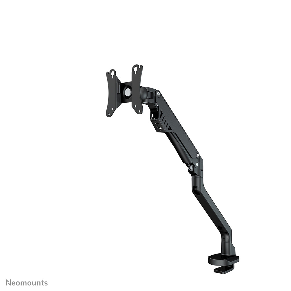 NEOMOUNTS Single Monitor Arm - 10-32inch - 2-8 kg - Gas Spring - 180 Degrees -Stop - Topfix - Black