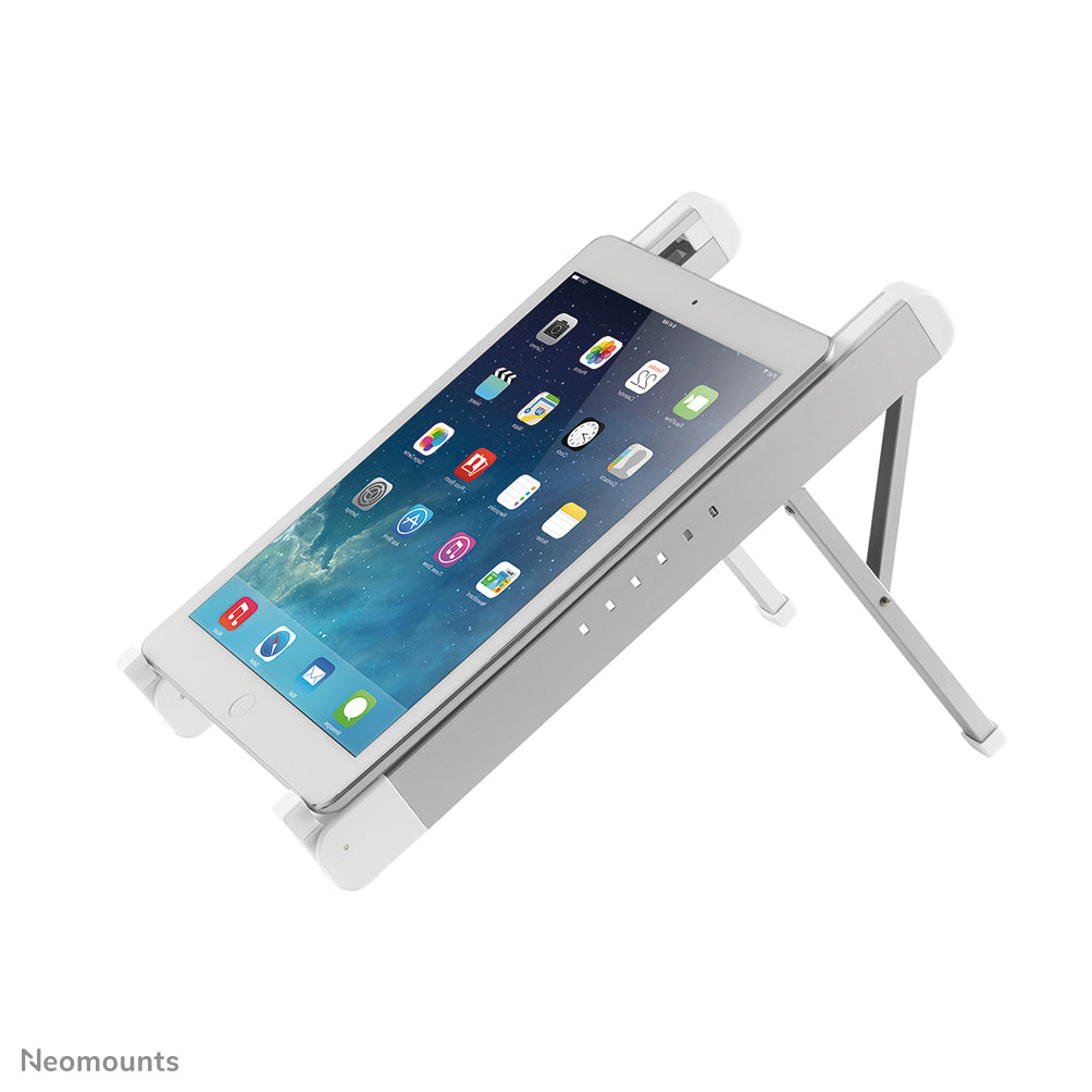 NEOMOUNTS Laptop Stand - 11-17inch - Max 5 kg - 6 Height Positions - Foldable - Compact - Universal - Silver