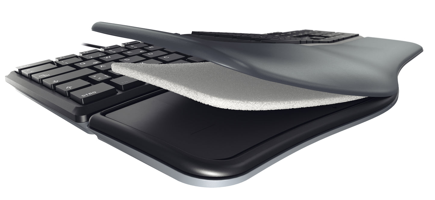 CHERRY KC 4500 ERGO - Keyboard - Corded - QWERTY UK - Black