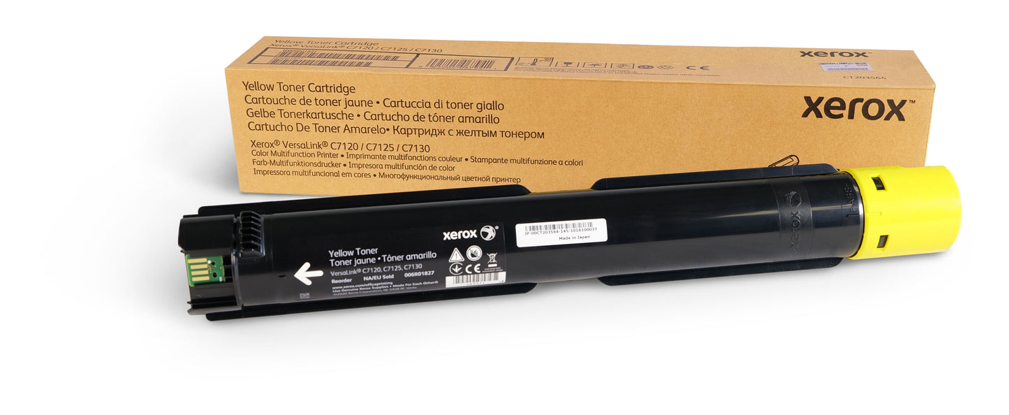 XEROX Sold Yellow Toner Cartridge,18500,VersaLink C7120,VersaLink C7125,VersaLink C7130