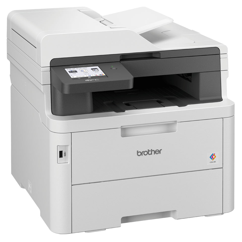 BROTHER MFC-L3760CDW - Compact All-in-One A4 Colour Laser Printer - RJ45 / WiFi / USB