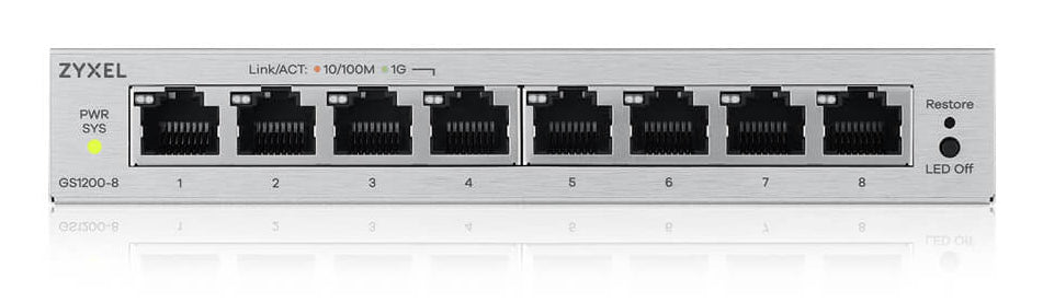 ZYXEL 8-Port Gigabit Web Managed Switch