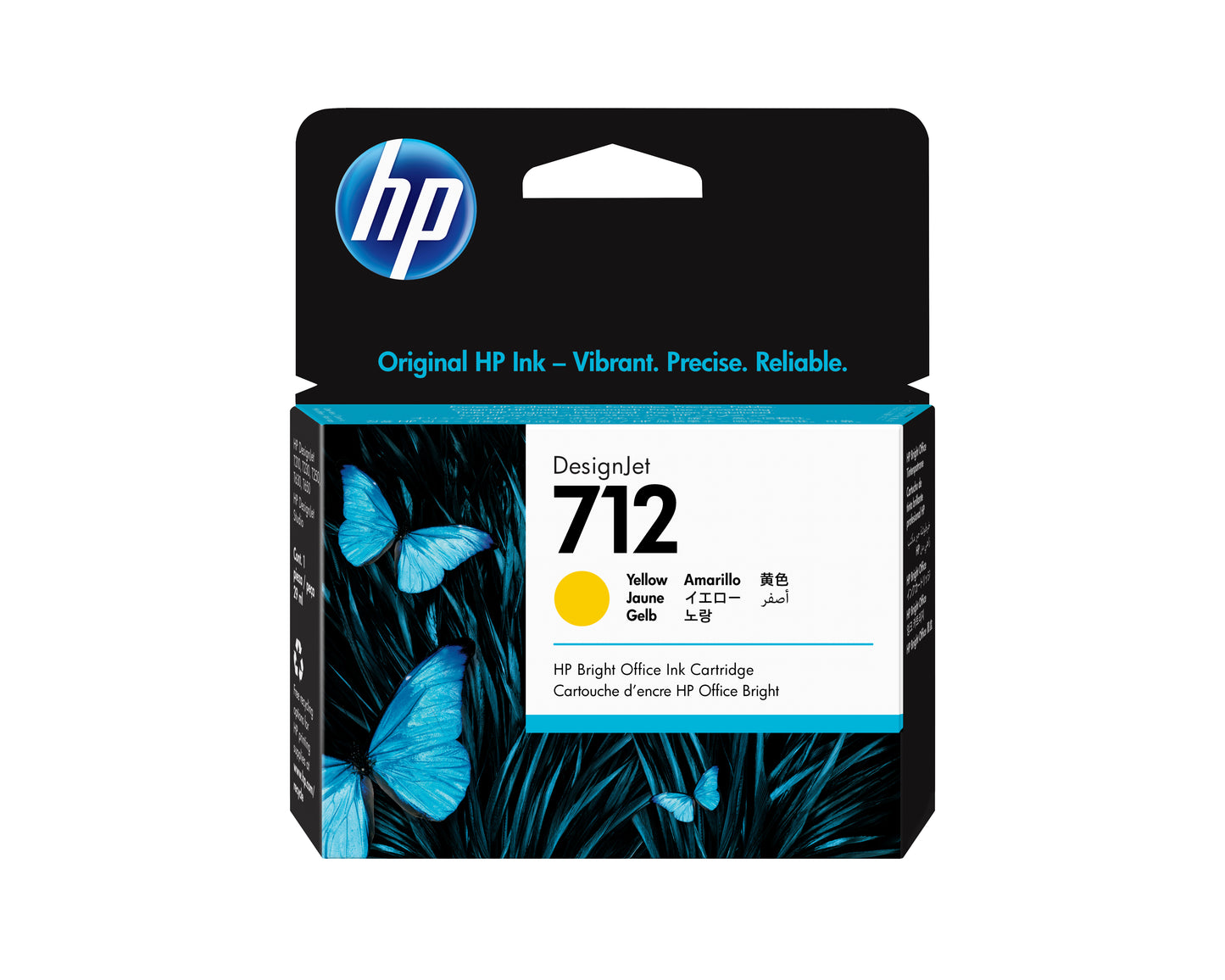HP INC. 712 29ml Yellow DesignJet Ink Cartridge (3ED69A)