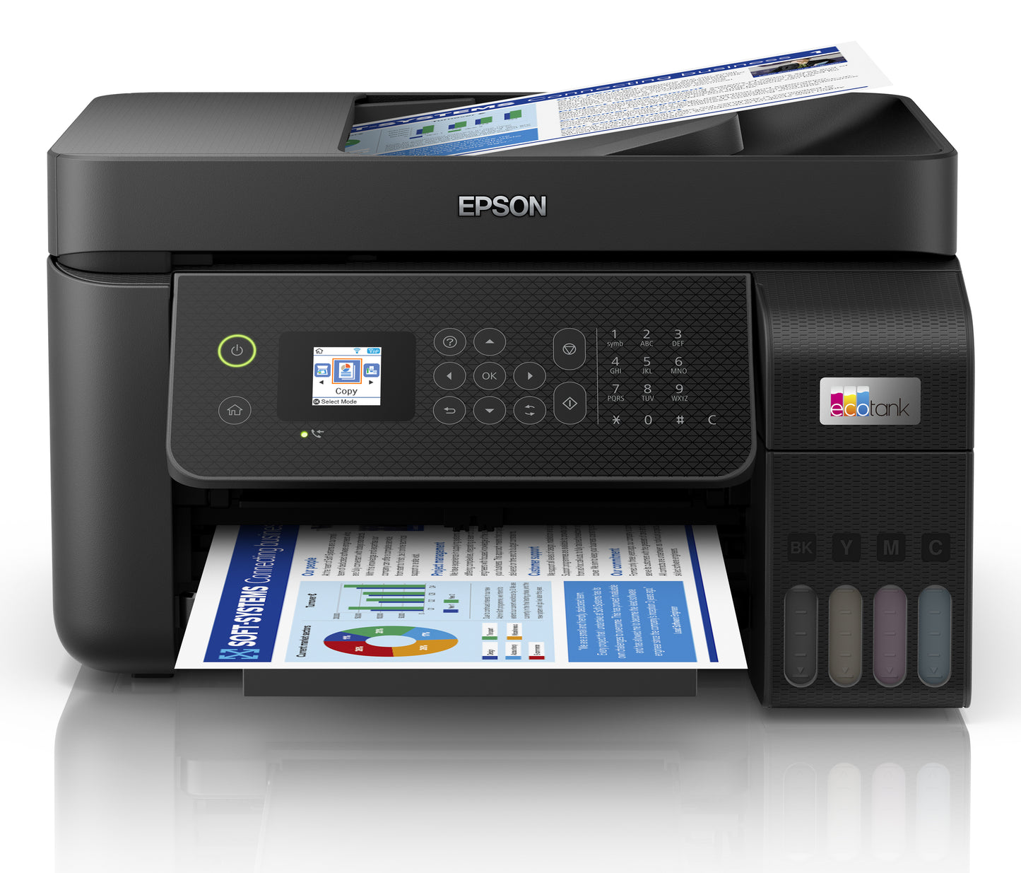 EPSON EcoTank ET-4800 - Multifunctional Printer - A4 - 5760 x 1440 DPI - 15 ppm - Wi-Fi - Black