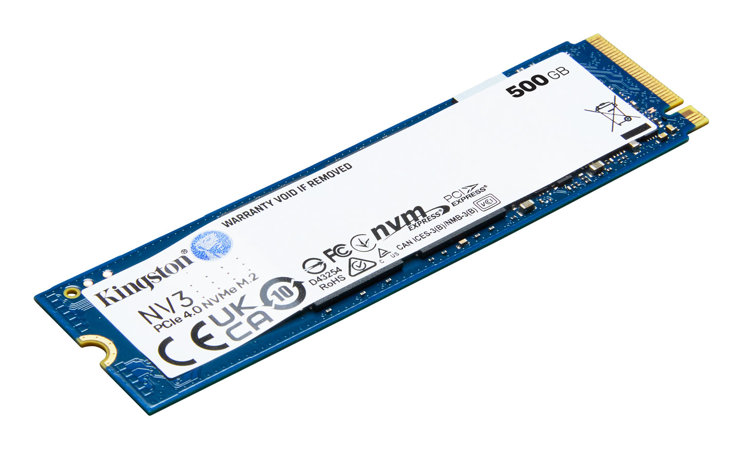 KINGSTON NV3 - M.2 2280 NVMe SSD - 500 GB - M.2 - 5000 MB/s