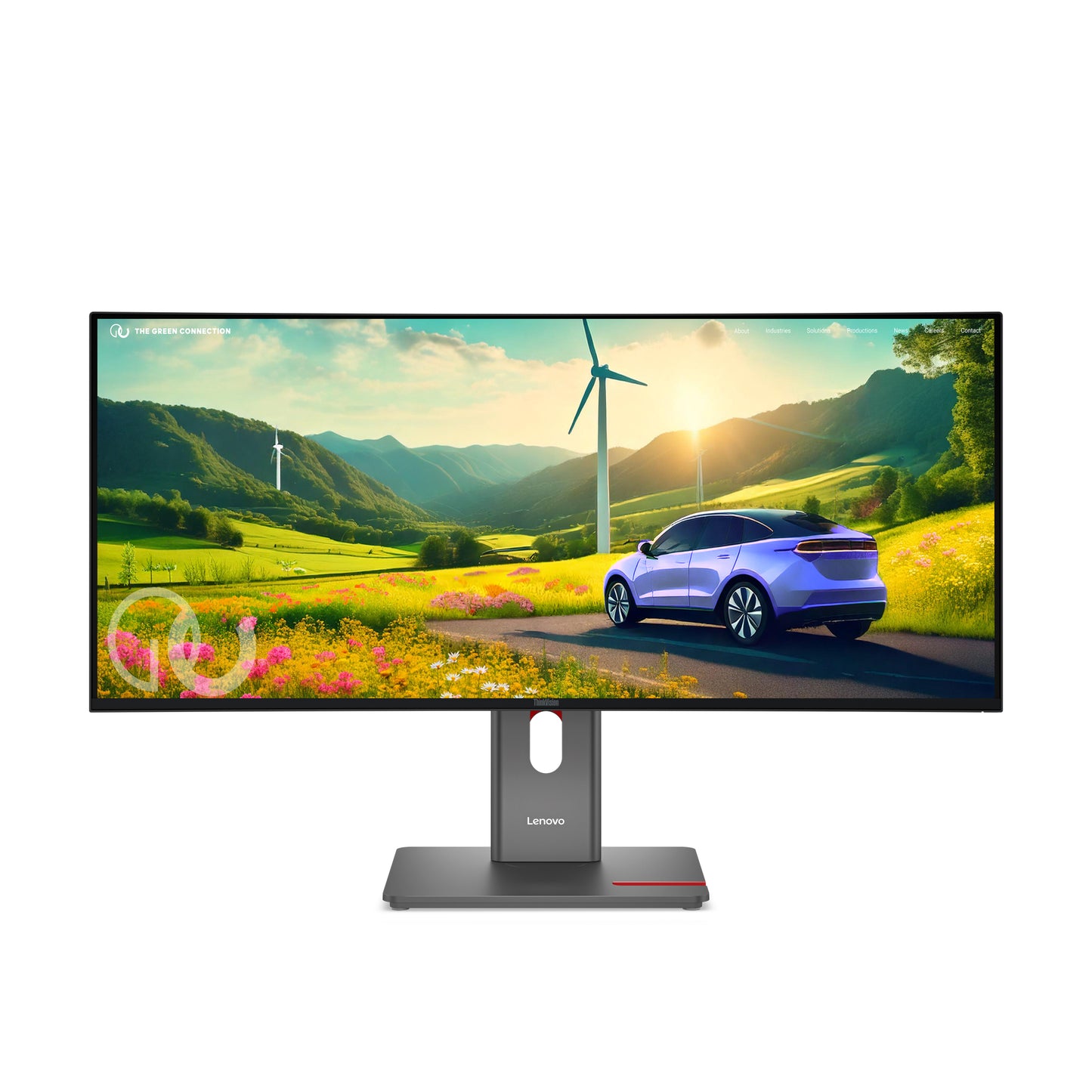 LENOVO ThinkVision P34WD-40 - 34 inch Curved - UltraWide Quad HD IPS LED Monitor - 3440x1440 - 120Hz - HAS / RJ45 / USB-C