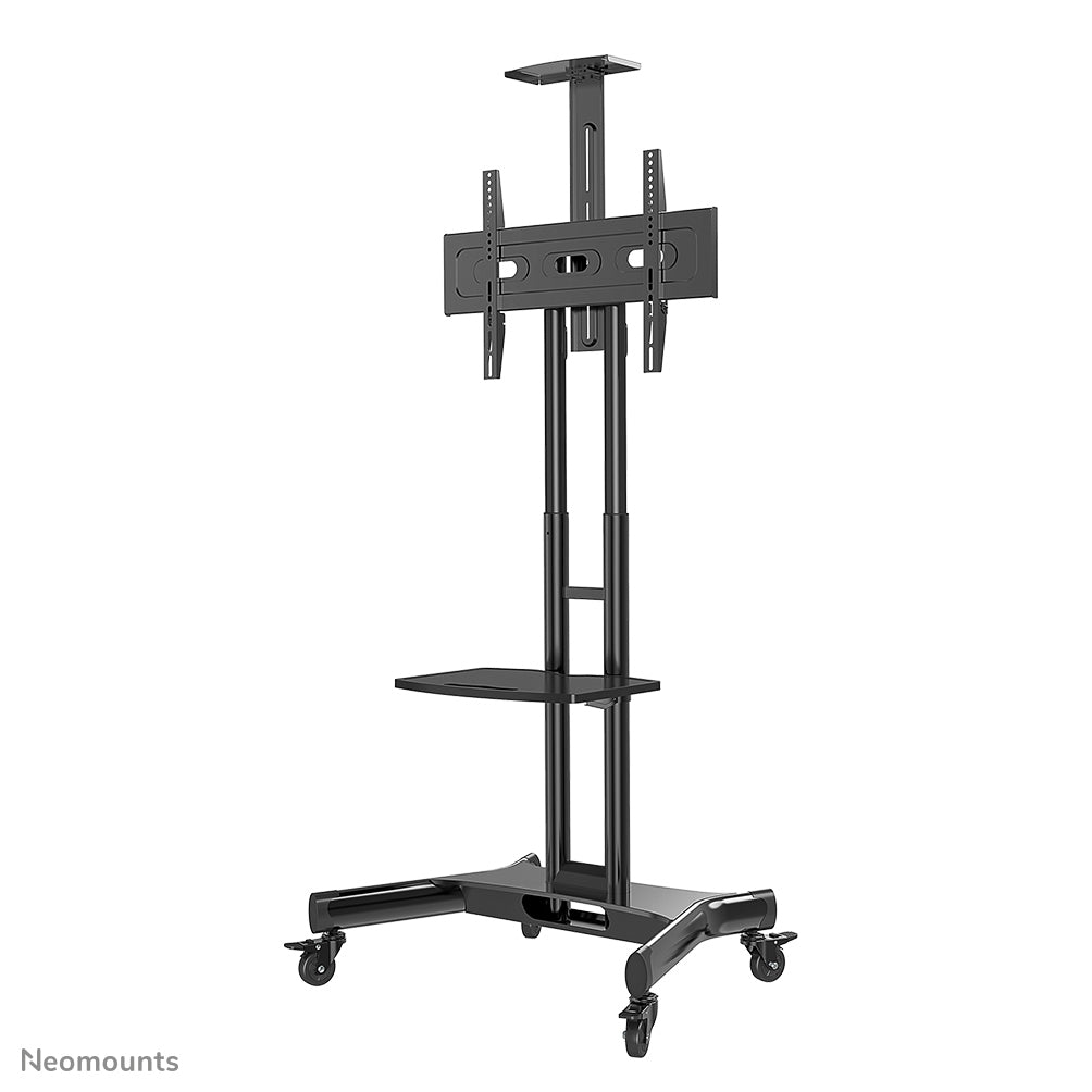 NEOMOUNTS TV Trolley - 32-75inch - Max 50 kg - Manual Control - H 104.2-154.2 cm - VESA 200x200-600x400 - incl. cam/hardware shelf - Black