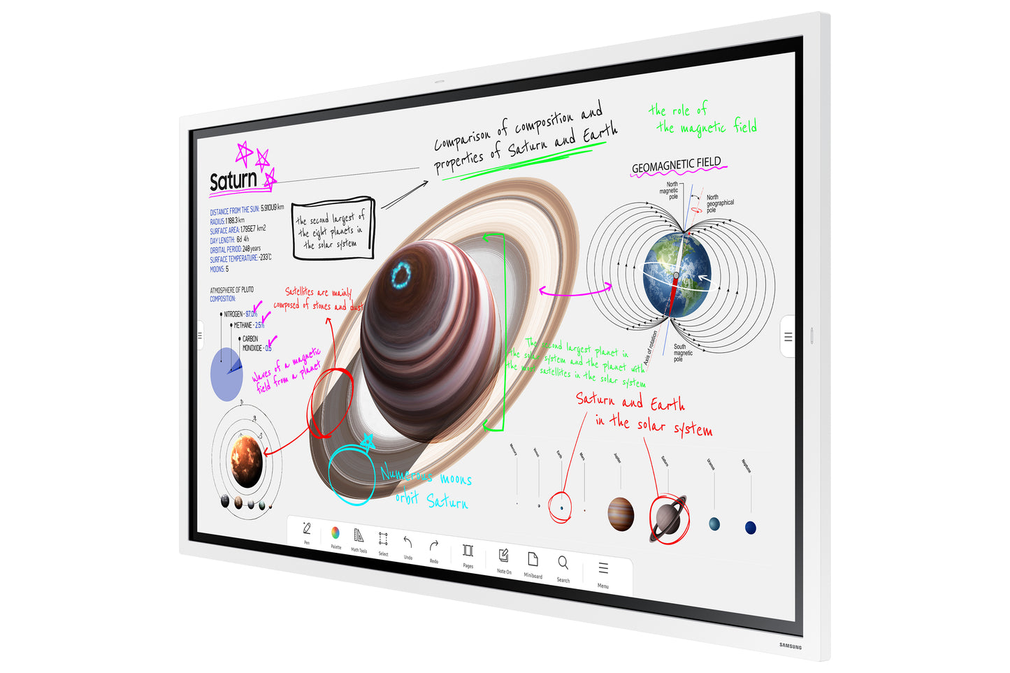 SAMSUNG WMB Series - Flip Pro - 55 inch Touch - 4K Ultra HD Interactive Display - 12/7