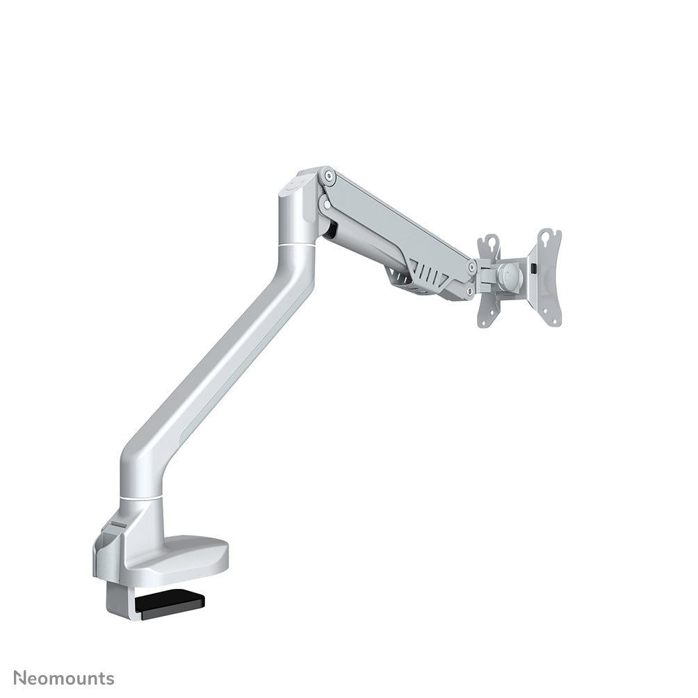 NEOMOUNTS Single Monitor Arm - 10-32inch - 2-8 kg - Gas Spring - 180 Degrees - Stop - Topfix - Silver
