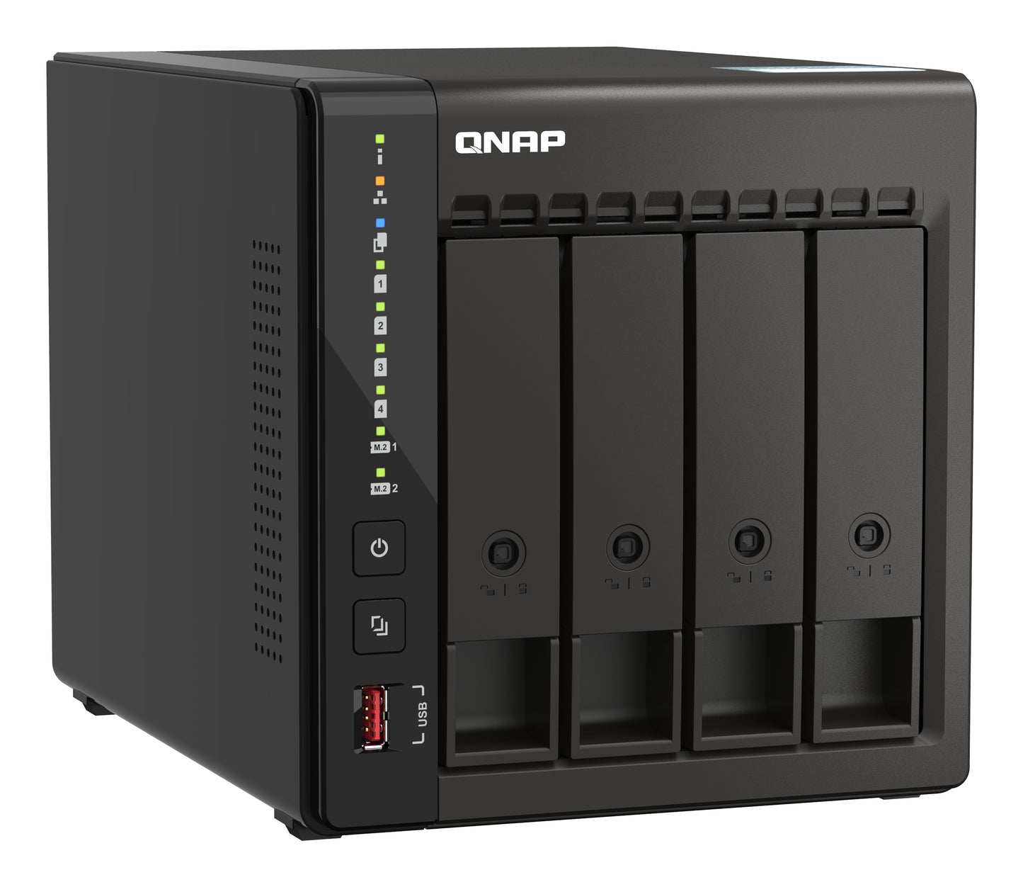 QNAP Intel Celeron J6412 NAS Tower - 4x 3.5 inch Bay - 8 GB RAM - 4GB Flash - Black
