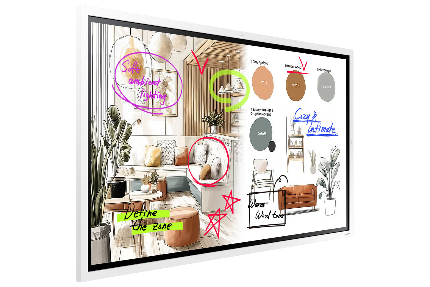 SAMSUNG WMFX Series - Flip Pro - 55 inch Touch - 4K Ultra HD Interactive Display - 12/7