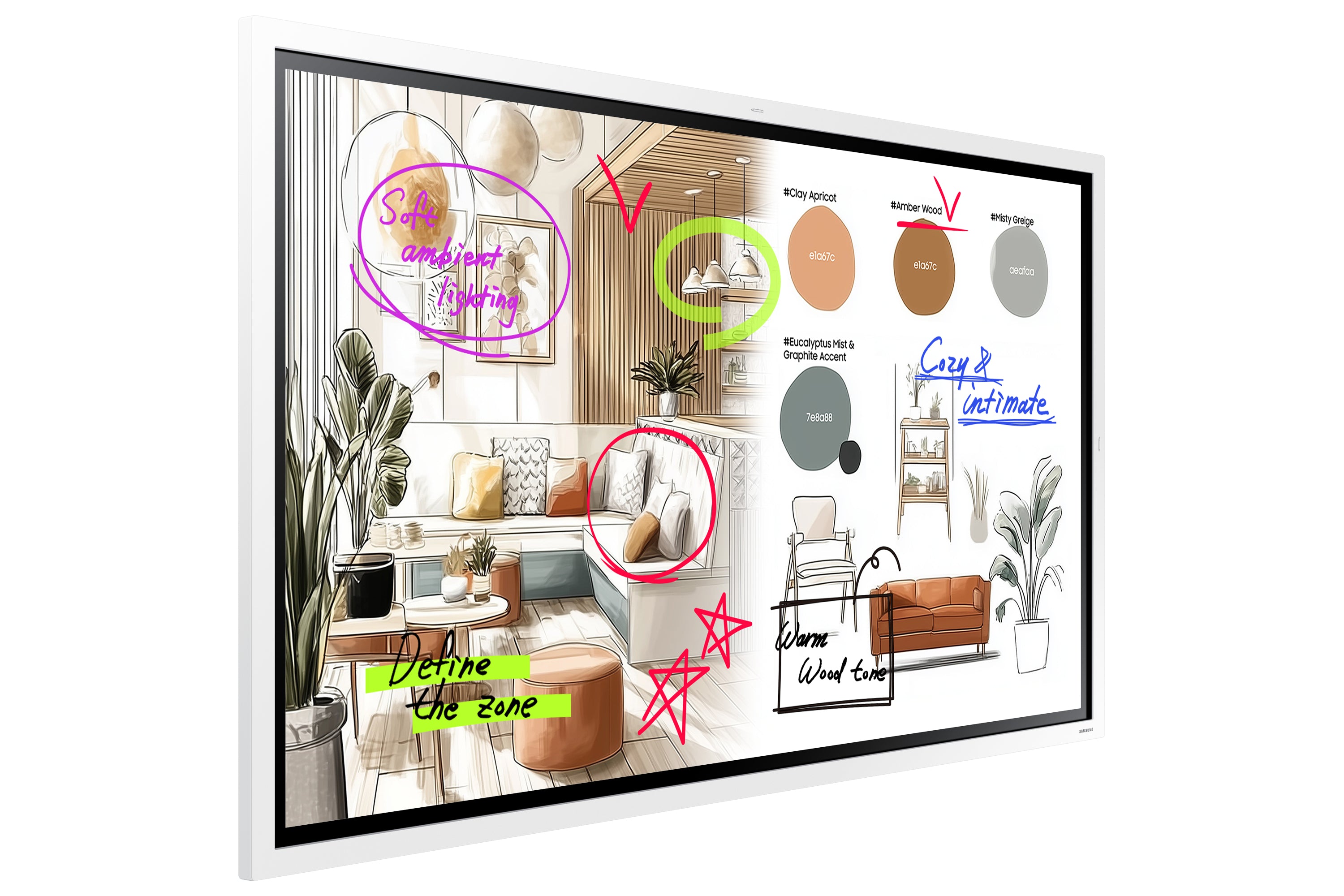 SAMSUNG WMFX Series - Flip Pro - 55 inch Touch - 4K Ultra HD Interactive Display - 12/7