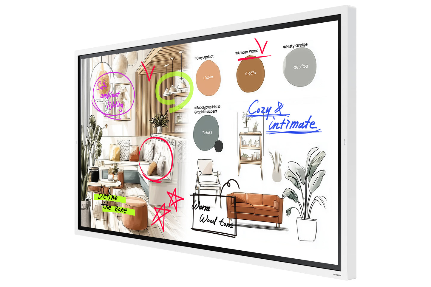 SAMSUNG WMFX Series - Flip Pro - 65 inch Touch - 4K Ultra HD Interactive Display - 12/7