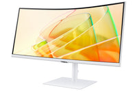 SAMSUNG ViewFinity S6 - 34 inch Curved - UltraWide Quad HD VA LED Monitor - 3440x1440 - HAS / RJ45 / TB / Speakers