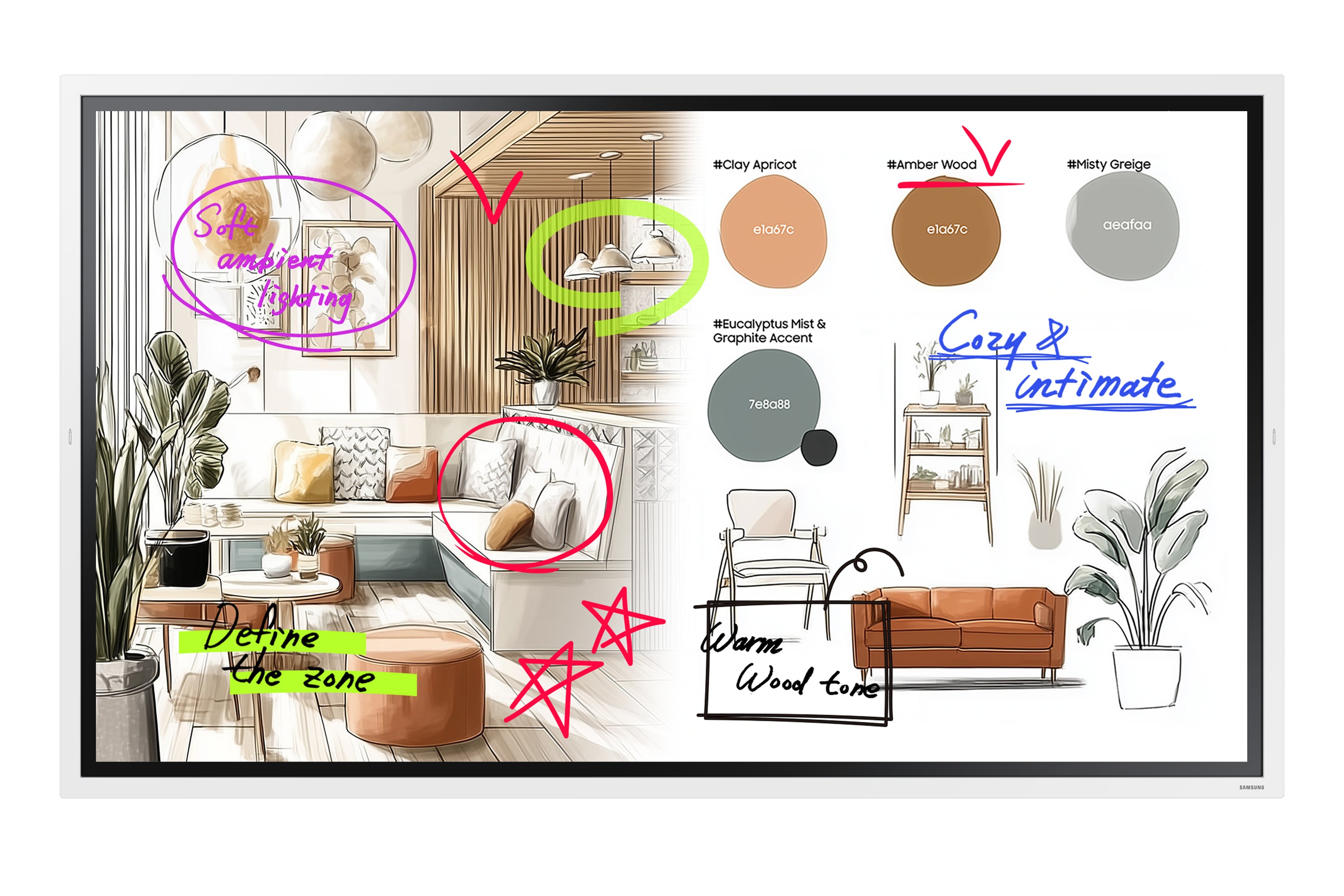 SAMSUNG WMFX Series - Flip Pro - 65 inch Touch - 4K Ultra HD Interactive Display - 12/7