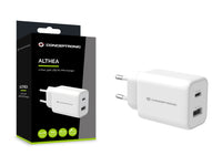 CONCEPTRONIC 2-Port 33W PPS USB PD Charger - USB-A x 1 - USB-C x 1 - QC 3.0