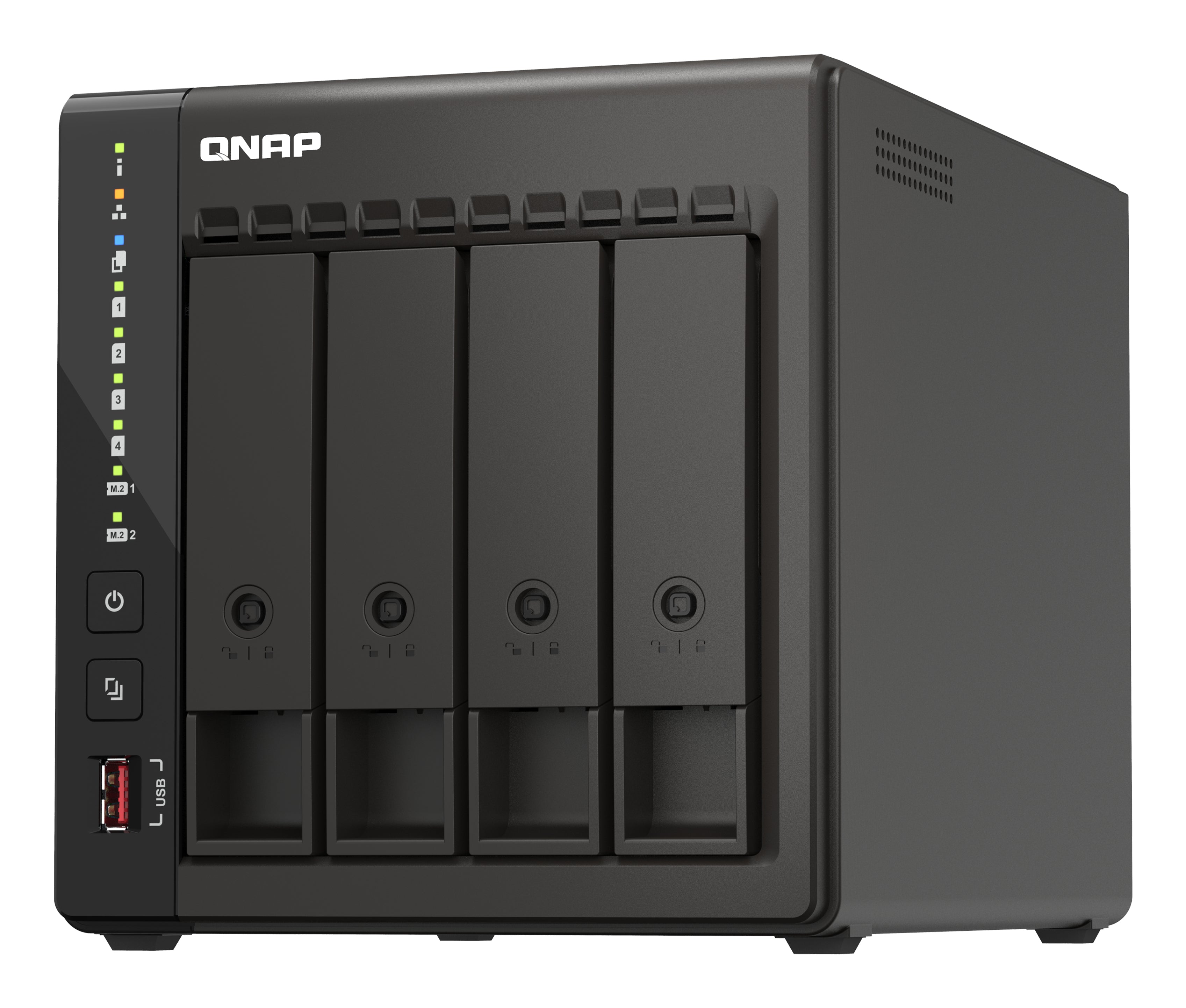 QNAP Intel Celeron J6412 NAS Tower - 4x 3.5 inch Bay - 8 GB RAM - 4GB Flash - Black