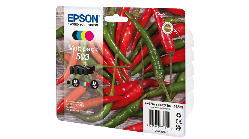 Epson 503 multipack black cyan magenta yellow