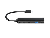 CONCEPTRONIC 4-Port USB 3.0 Hub - 2 USB-C & 2 USB-A ports - aluminum case - USB-C connector