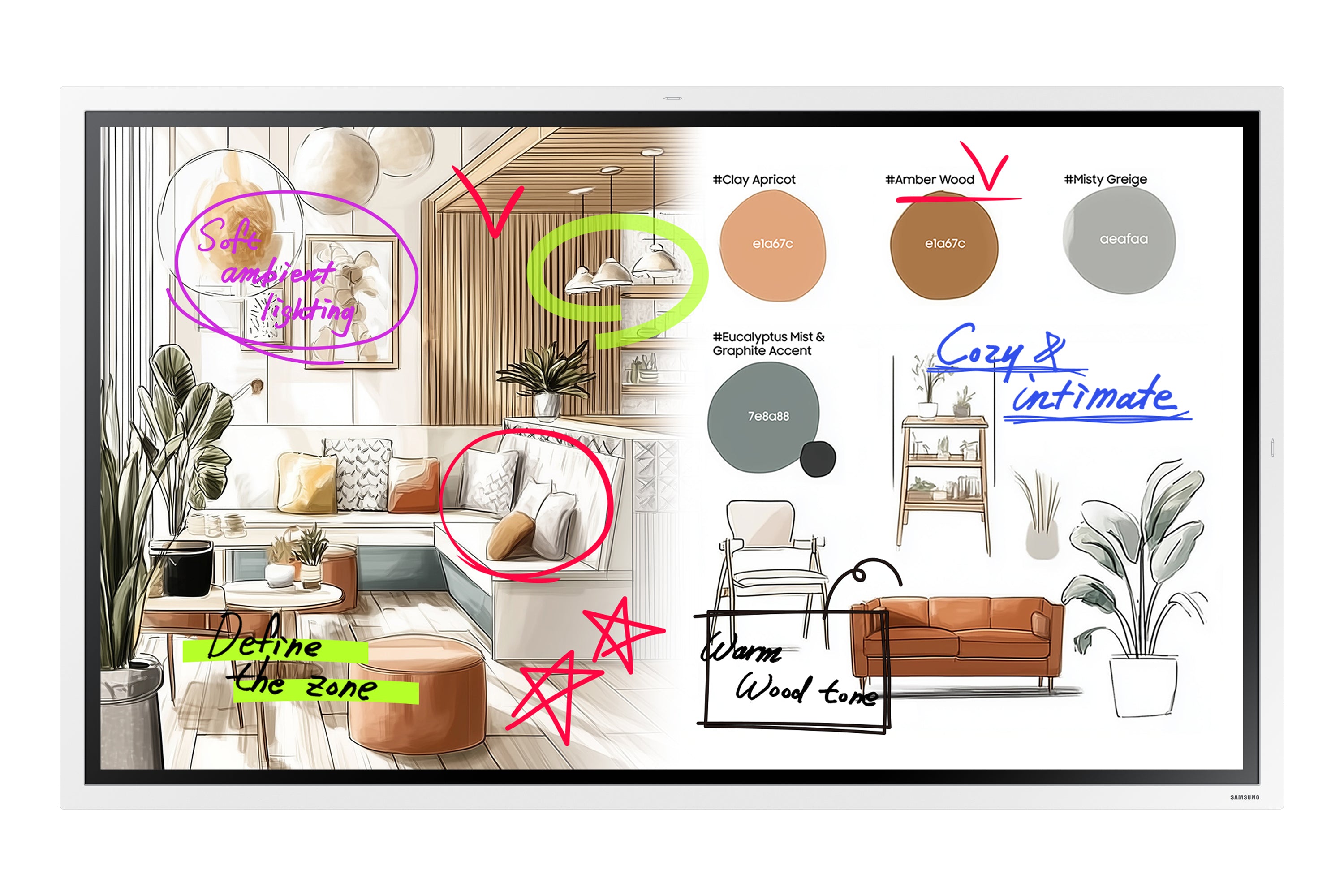 SAMSUNG WMFX Series - Flip Pro - 55 inch Touch - 4K Ultra HD Interactive Display - 12/7