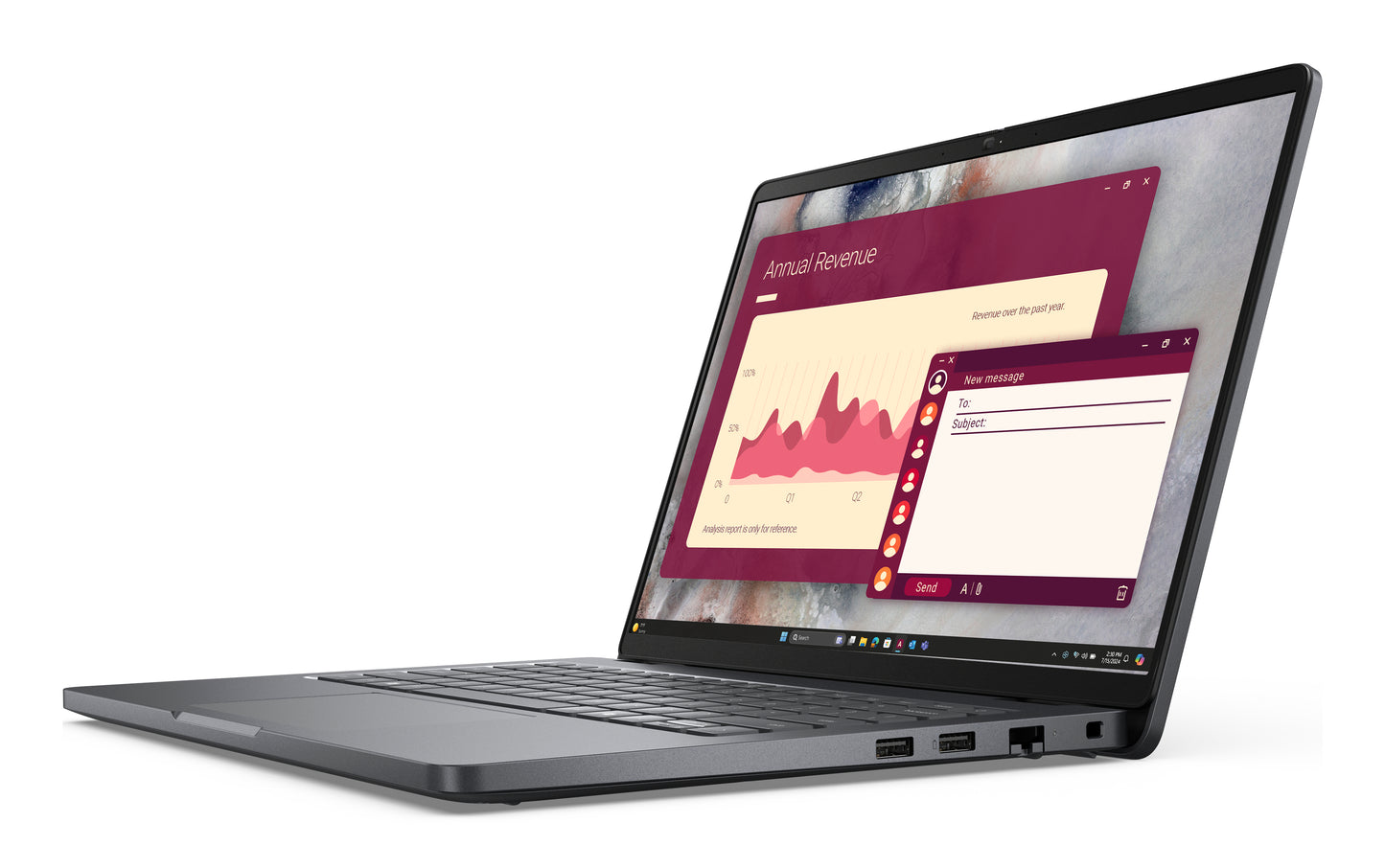 DELL Pro 14 - PC14250 - 14 inch - Intel Core 5 120U - 16GB RAM - 512GB SSD - Windows 11 Pro - NO AC ADAPTER