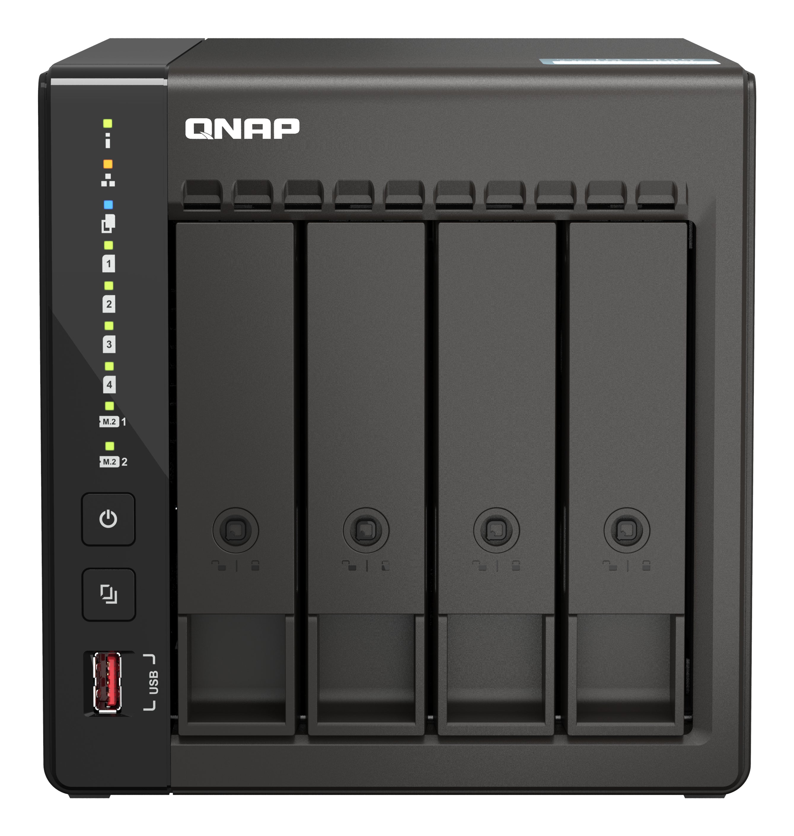 QNAP Intel Celeron J6412 NAS Tower - 4x 3.5 inch Bay - 8 GB RAM - 4GB Flash - Black