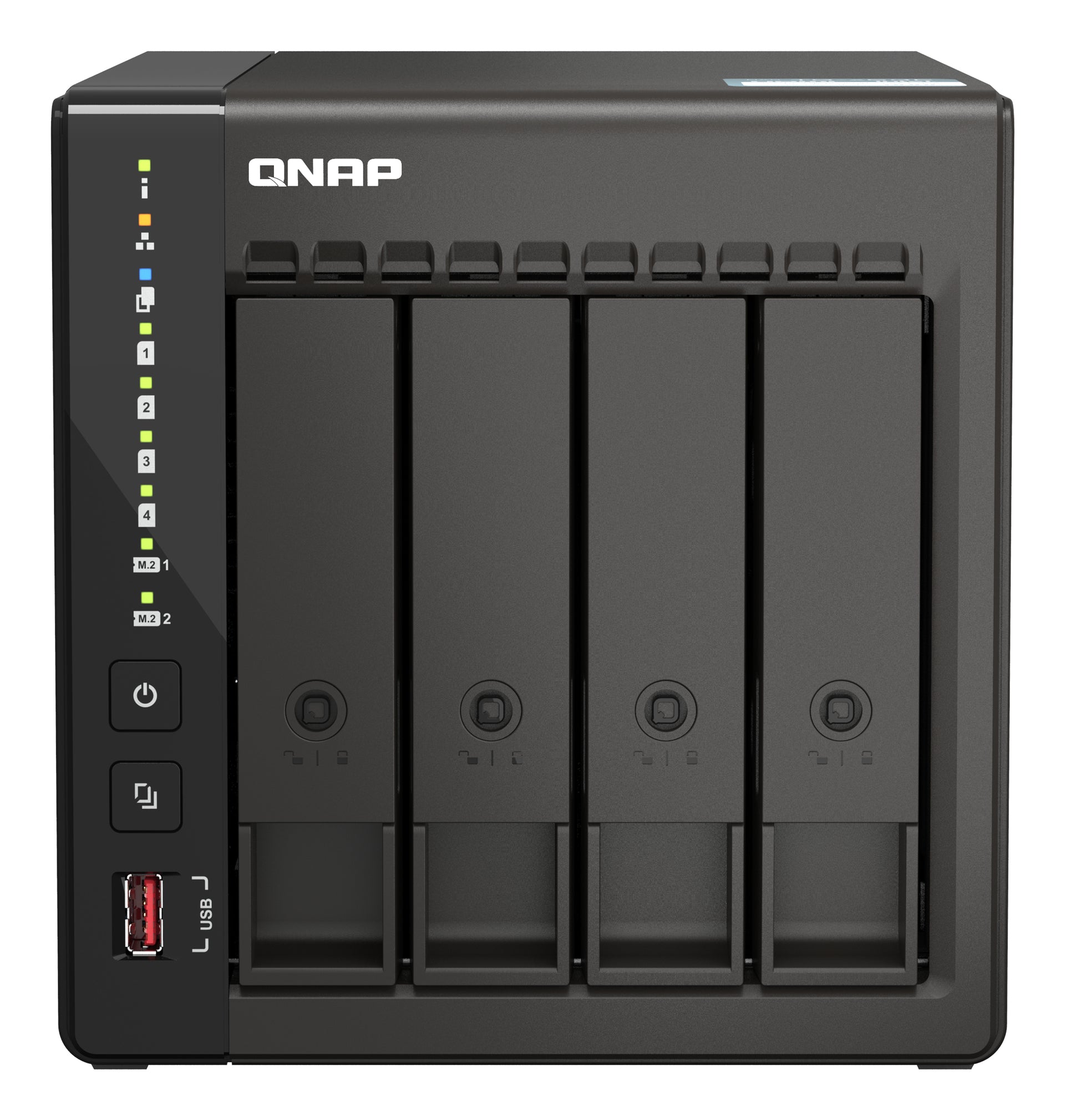QNAP Intel Celeron J6412 NAS Tower - 4x 3.5 inch Bay - 8 GB RAM - 4GB Flash - Black