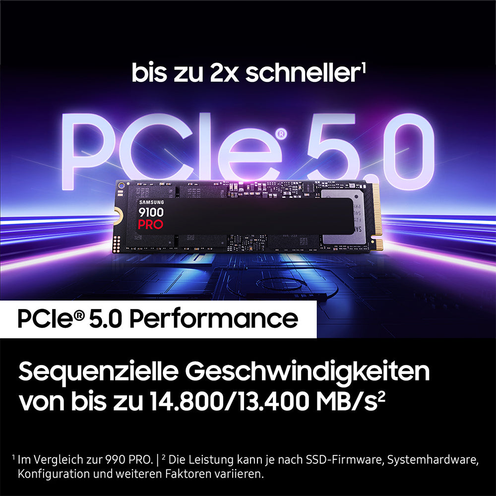 SAMSUNG 9100 PRO PCIe 5.0 x4 NVMe M.2 SSD 2TB