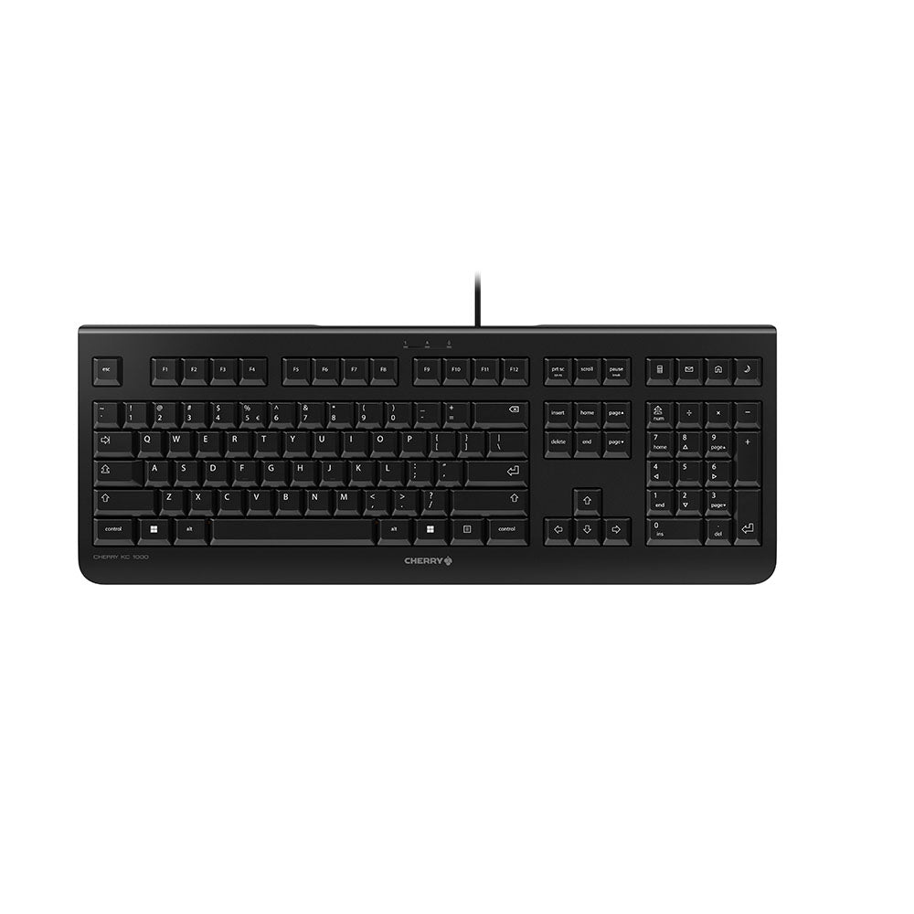 CHERRY KC 1000 - Keyboard - Corded - QWERTY - Black