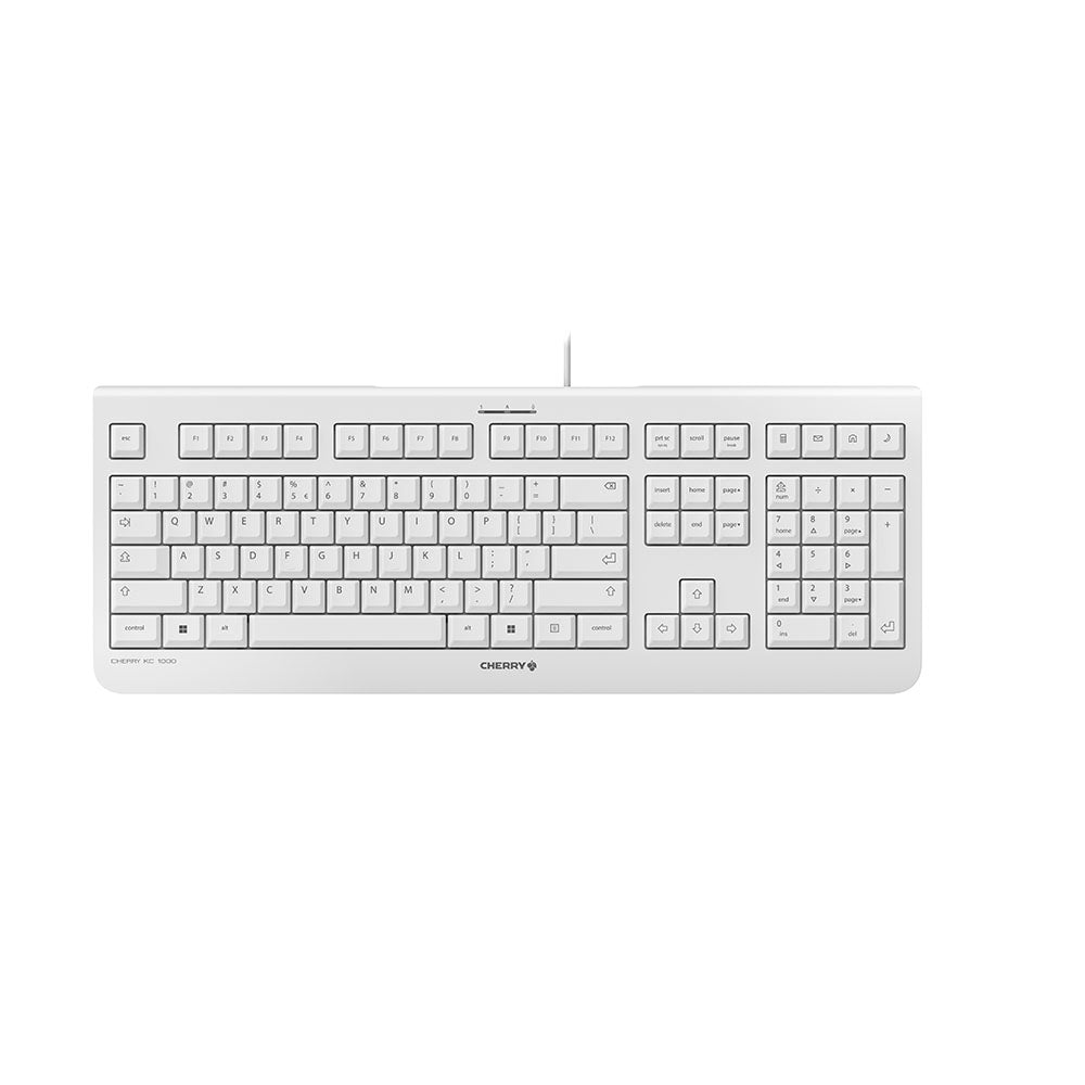 CHERRY KC 1000 - Keyboard - Corded - QWERTY - Gray