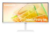 SAMSUNG ViewFinity S6 - 34 inch Curved - UltraWide Quad HD VA LED Monitor - 3440x1440 - HAS / RJ45 / TB / Speakers
