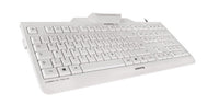 CHERRY KC 1000 SC - Keyboard - Corded - AZERTY - White