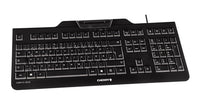 CHERRY KC 1000 SC - Keyboard - Corded - AZERTY - Black